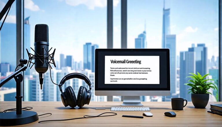 corporate voicemail greeting services