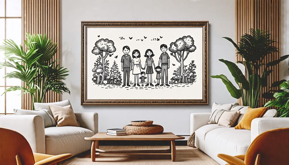 custom family portrait illustrations