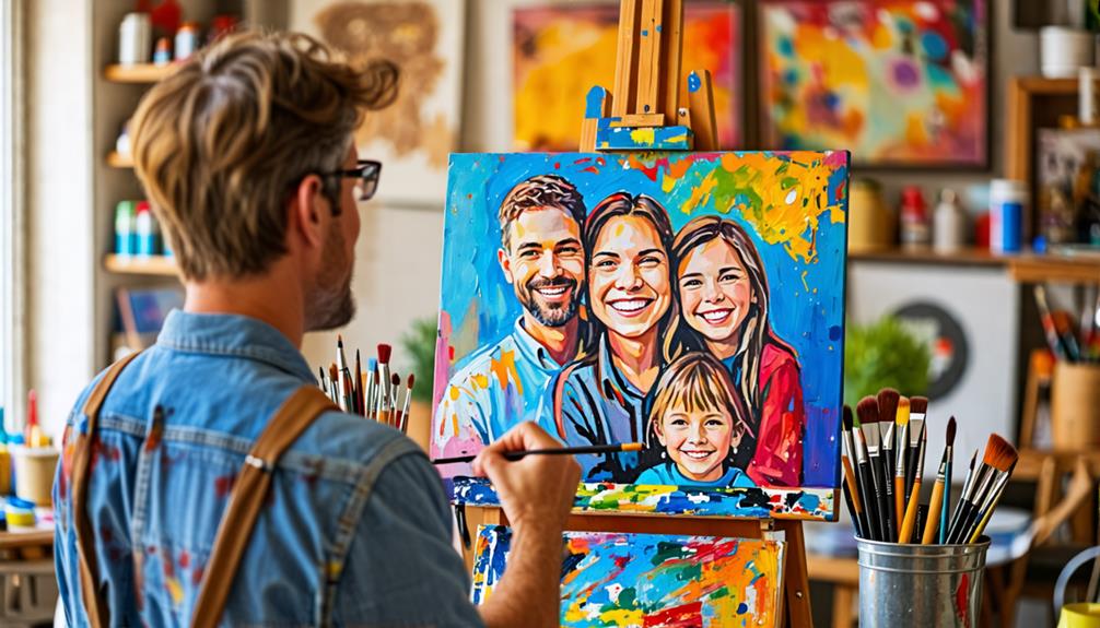 Personalized portrait art services